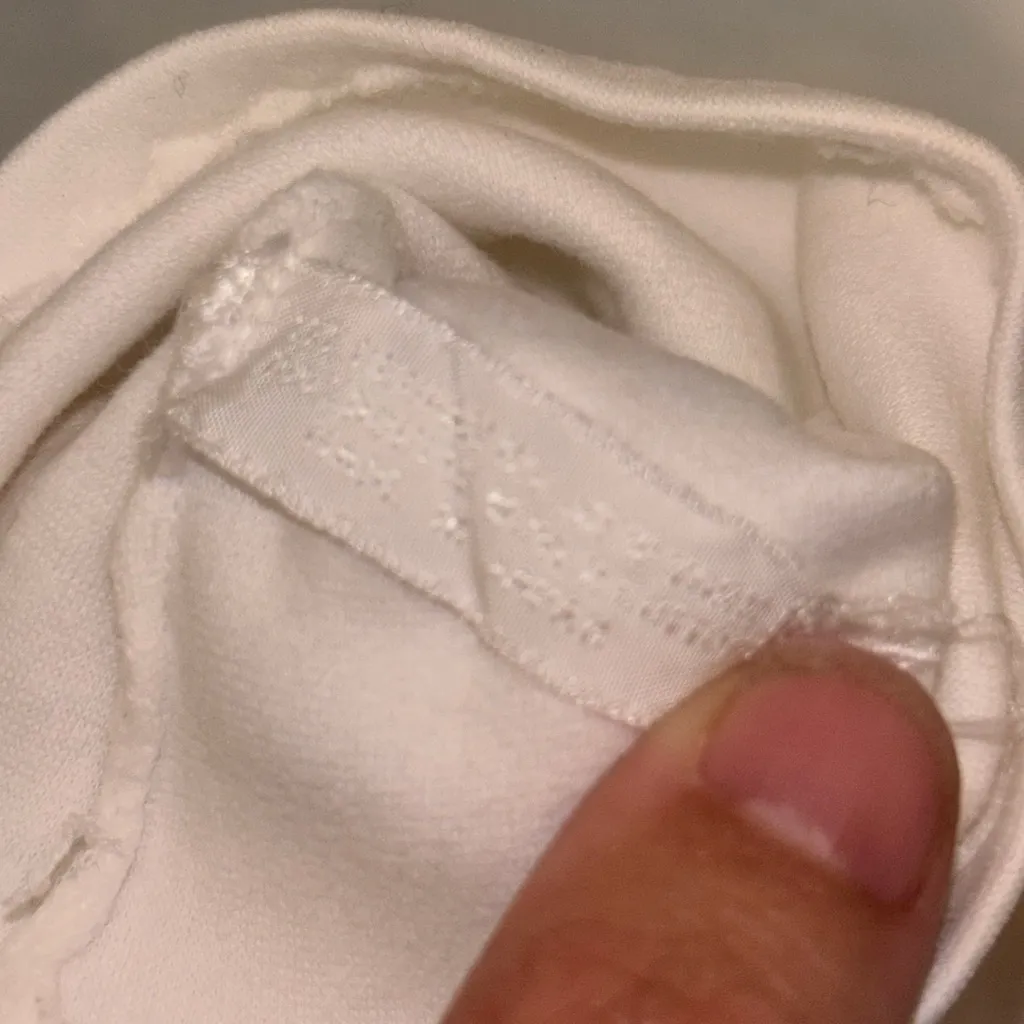 Vintage Double Woven Cotton Elegant White Gloves Made In Japan - Image 3