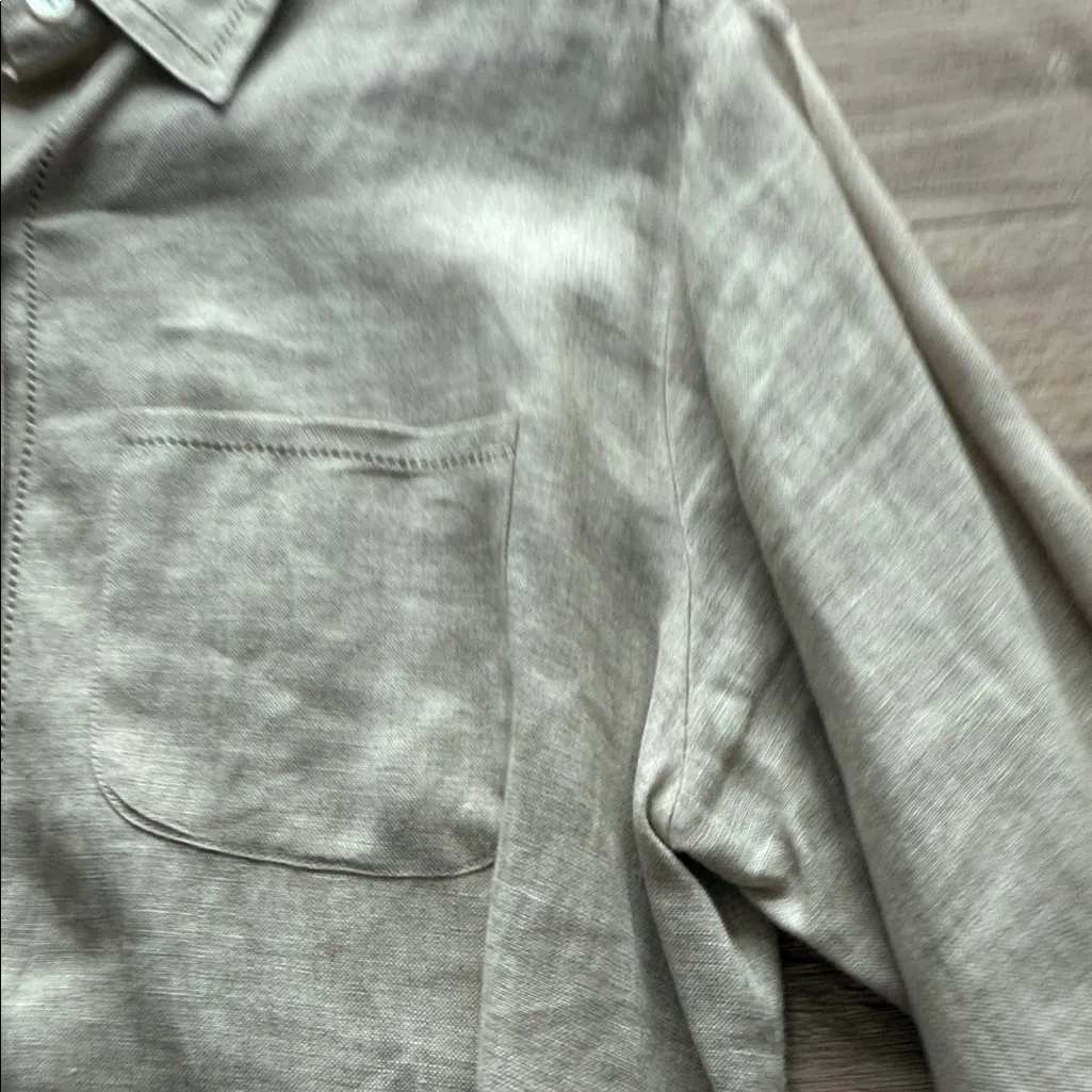 Talbots  100% Linen Button up - Image 2