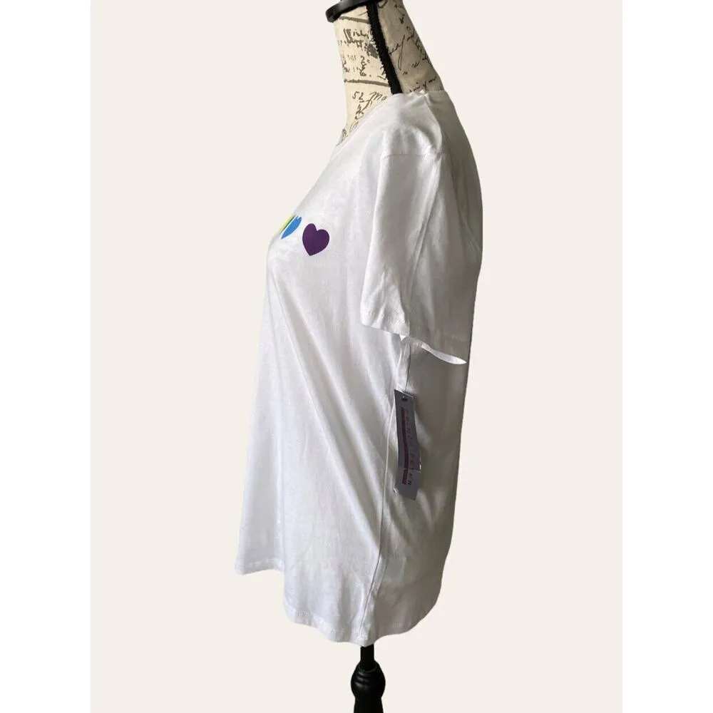 New Prince Peter Collection Rainbow Hearts Pride White T - Image 4