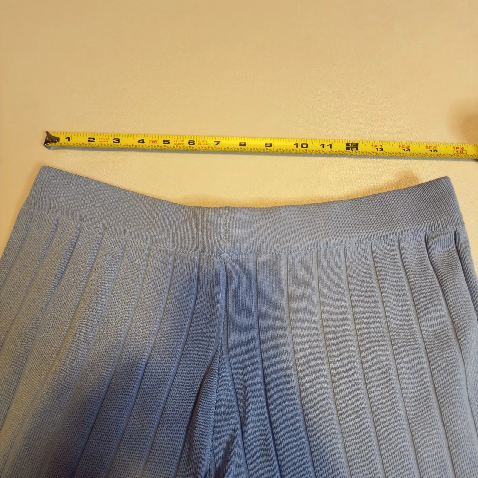 JOYFUNEAR Set Women Tan Nude Ribbed Knit Two Piece Lounge Sweater Top Pants 2X Size XXL - Image 8