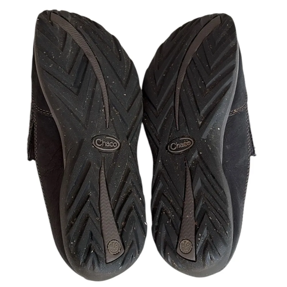 Chaco Quinn Leather Wool Mules Grey Black Size 9 Gray - Image 8