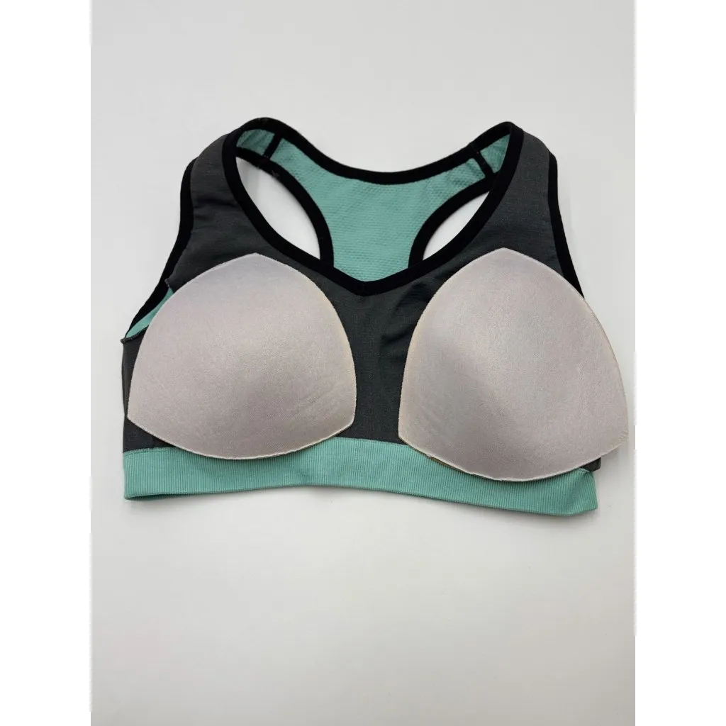Womens Mint Green & Black Racerback Sports Bra L - Image 6