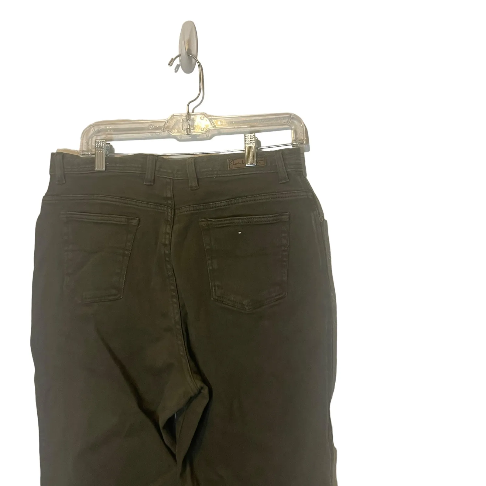 Gloria Vanderbilt Vintage 90s Women's Plus Size 18 Short High Rise‎ Green Jeans - Image 5