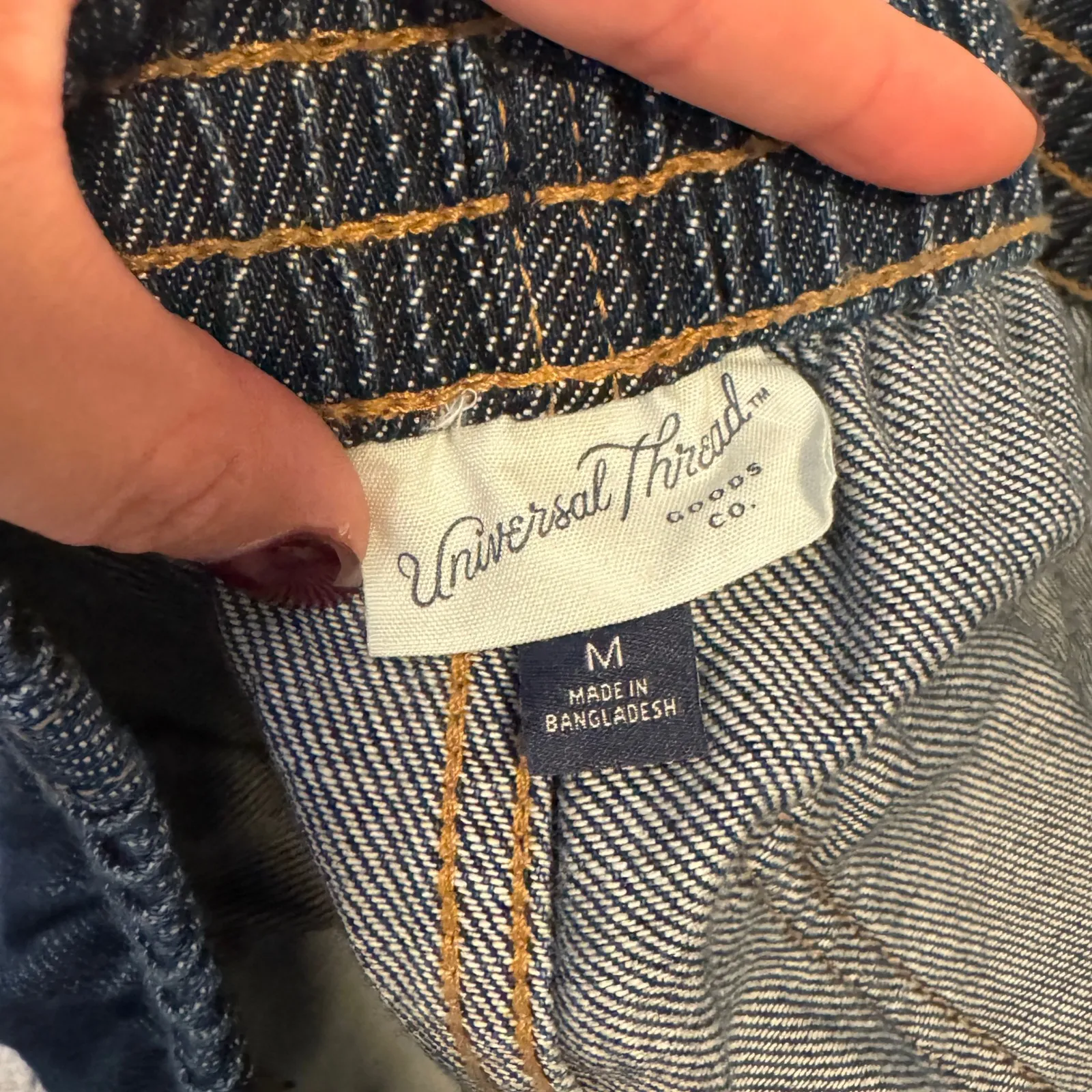 Universal Threads Universal Thread Wide Leg Denim  Drawstring Jeans - Image 8