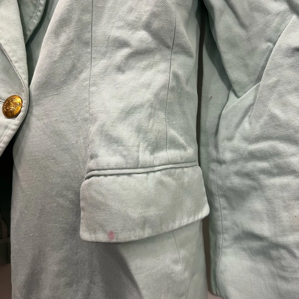 FLAWED A.L.C. Mint Blue Segwick Blazer Size 10 US $695 - Image 5