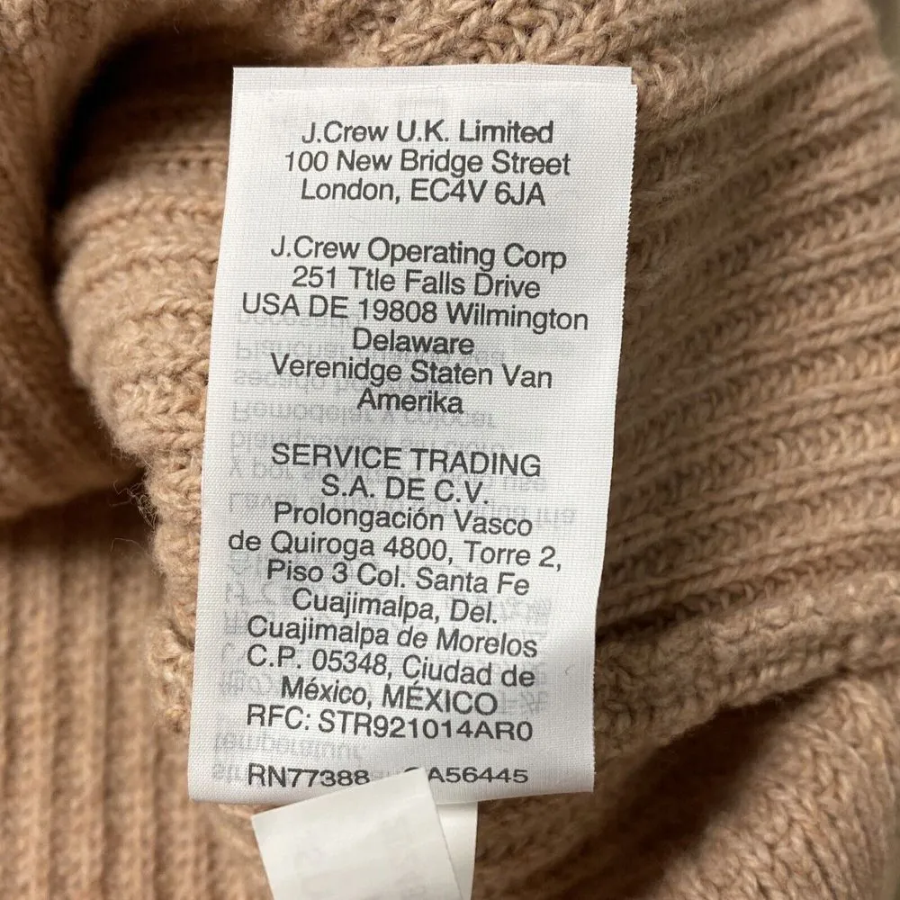 Madewell Sweater Womens Small Beige Cable Knit Pullover Long Sleeve Pocket - Image 12