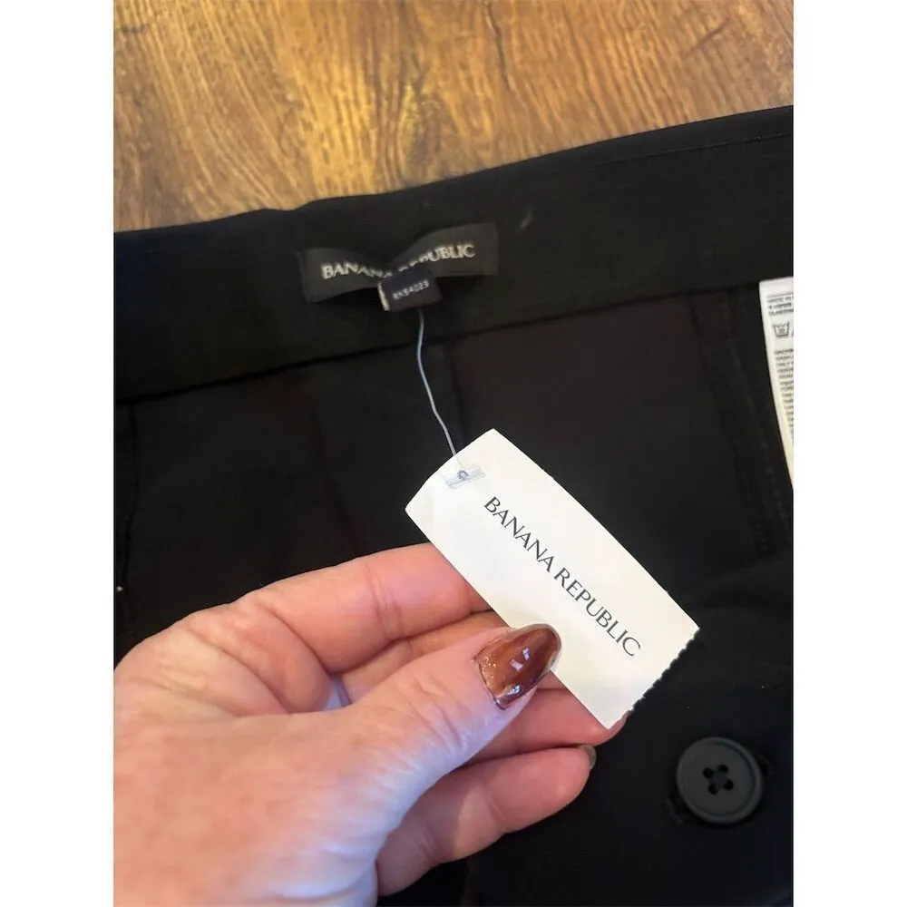 Banana Republic Women's Petite Dress Pants Size 8 Blue Workwear - Image 8