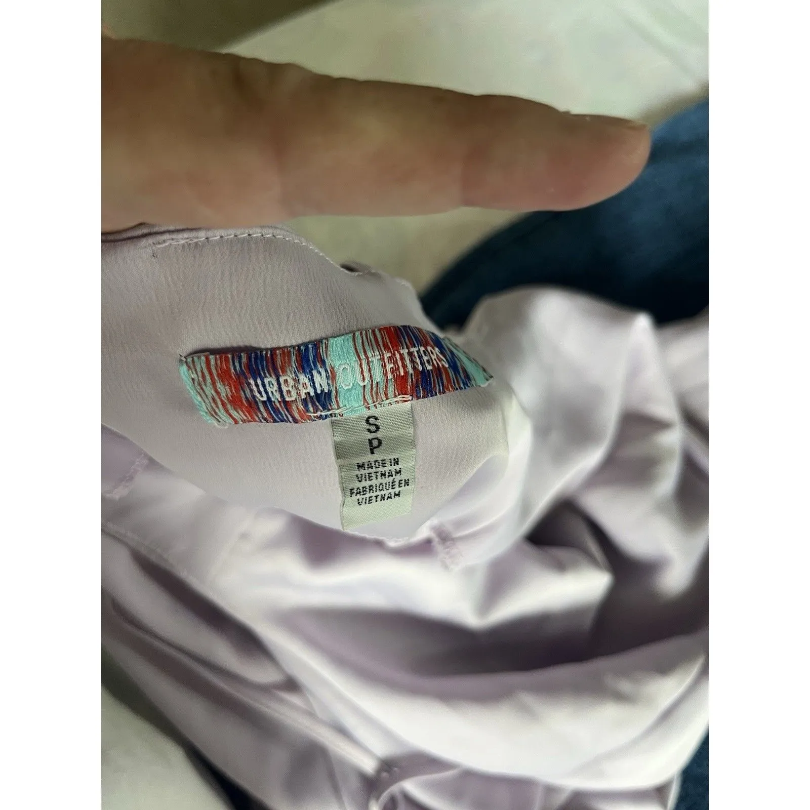 Urban Outfitters Womens Small Mallory Cowl Slip Dress Lavender Purple - Image 6