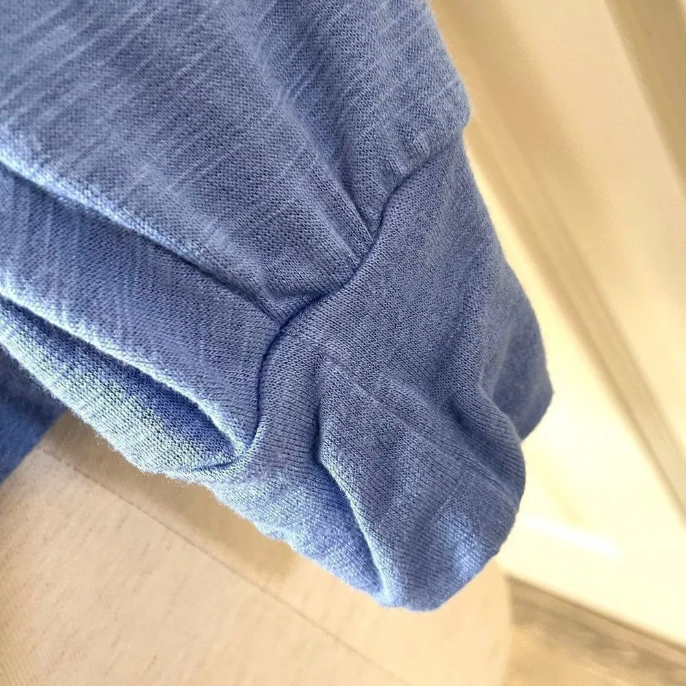 Loft blue drop shoulder Long Sleeve top - Image 5