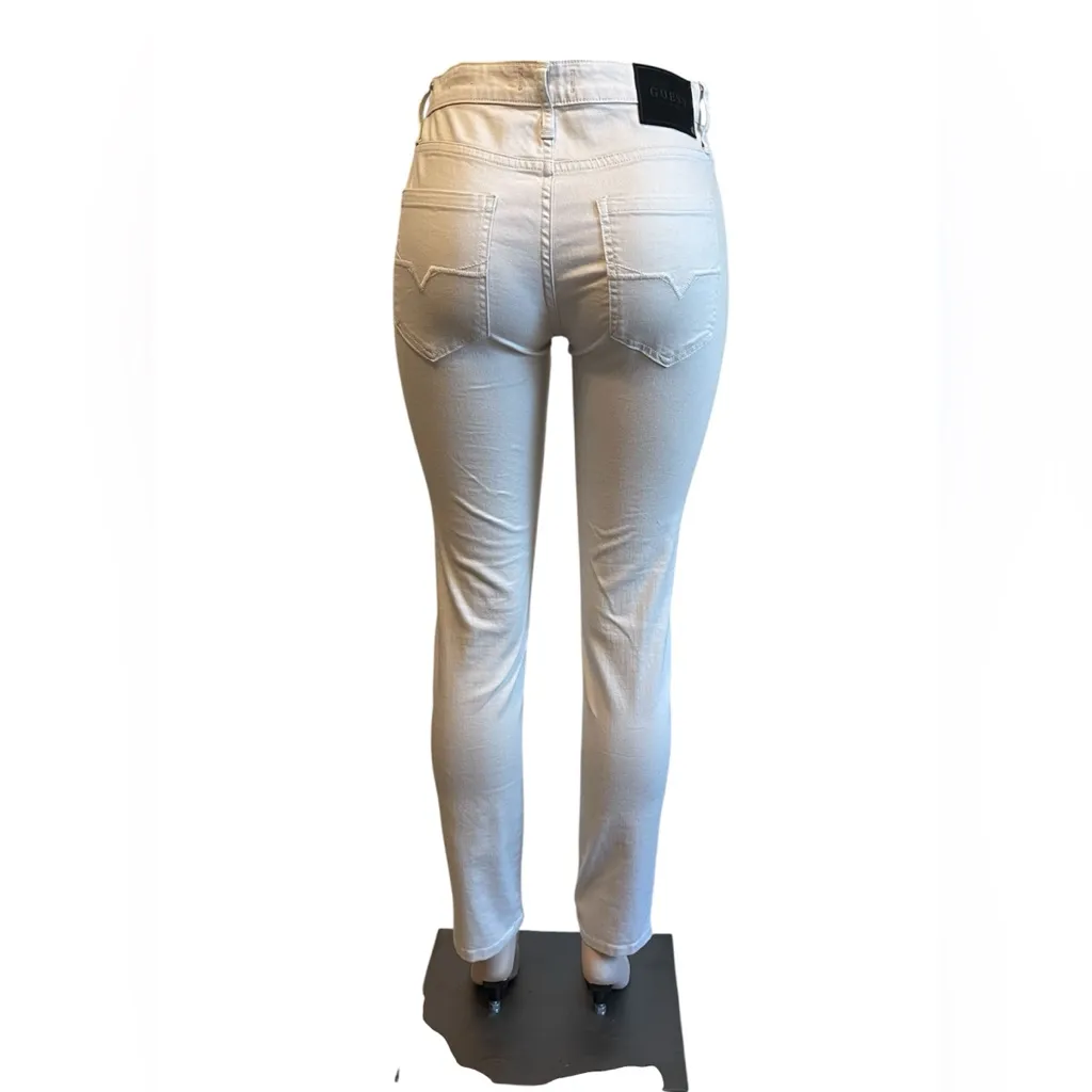 Guess Cream High Rise Jeans - Image 2