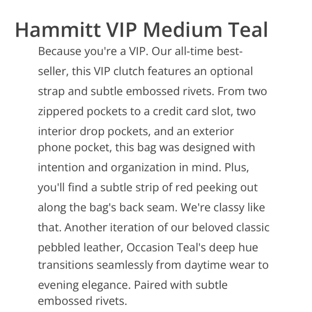 HAMMITT VIP Medium Occasion Teal Embossed Rivet Pebbled Leather Clutch Crossbody - Image 16