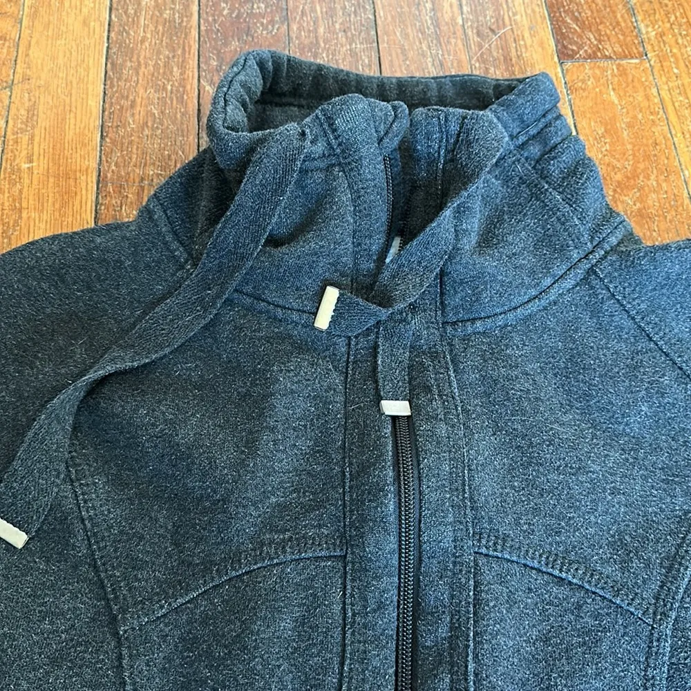 Mondetta Womens Charcoal Gray Zippered Sweatshirt, Medium - Image 2