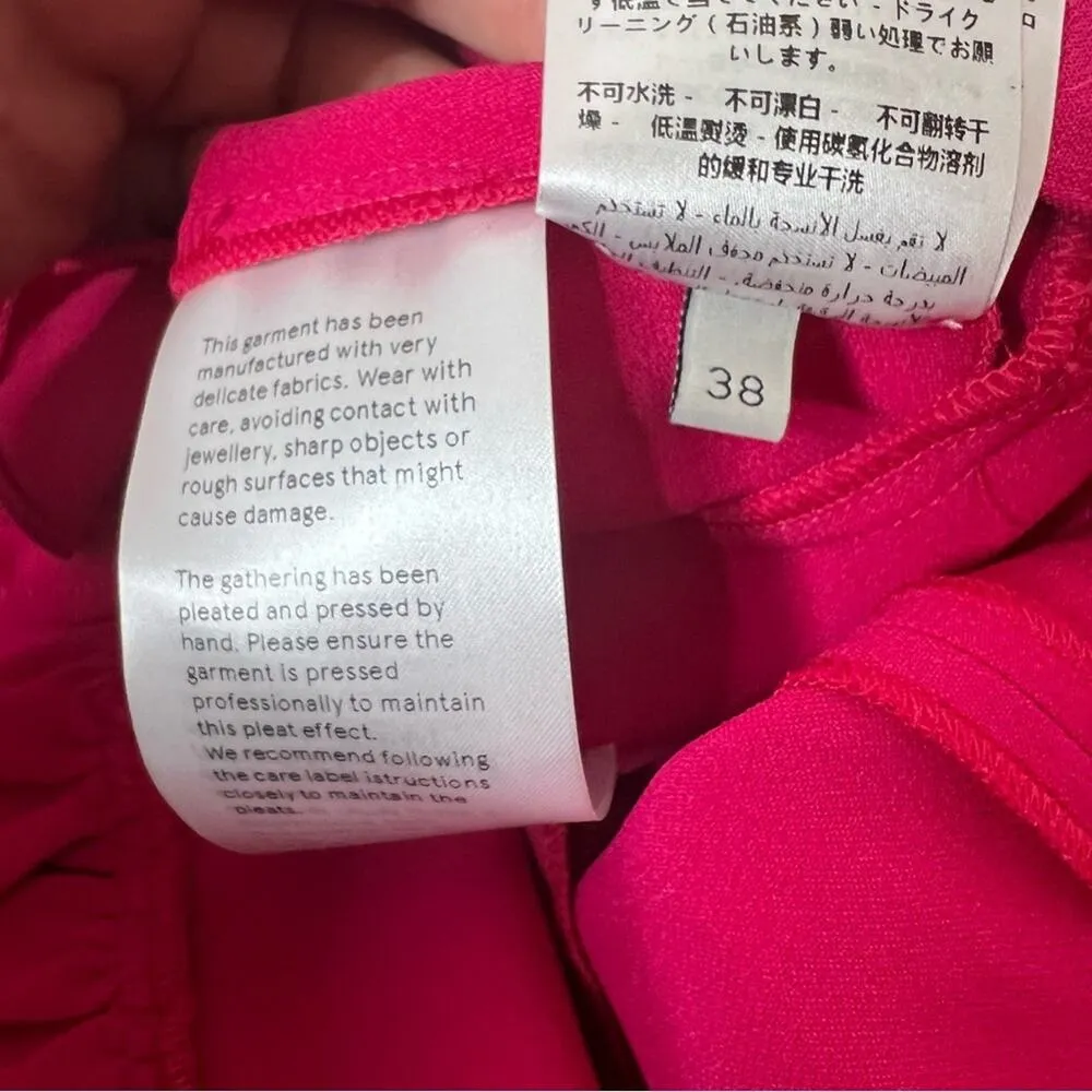 STELLA MCCARTNEY Miranda Dress in Bubble Gum sz 38 ruffle - Image 10