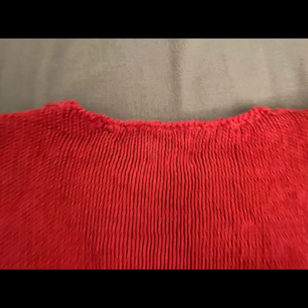 NWT vintage Chinawear floral embroidered red cable knit sweater, size M summer Size M - Image 14