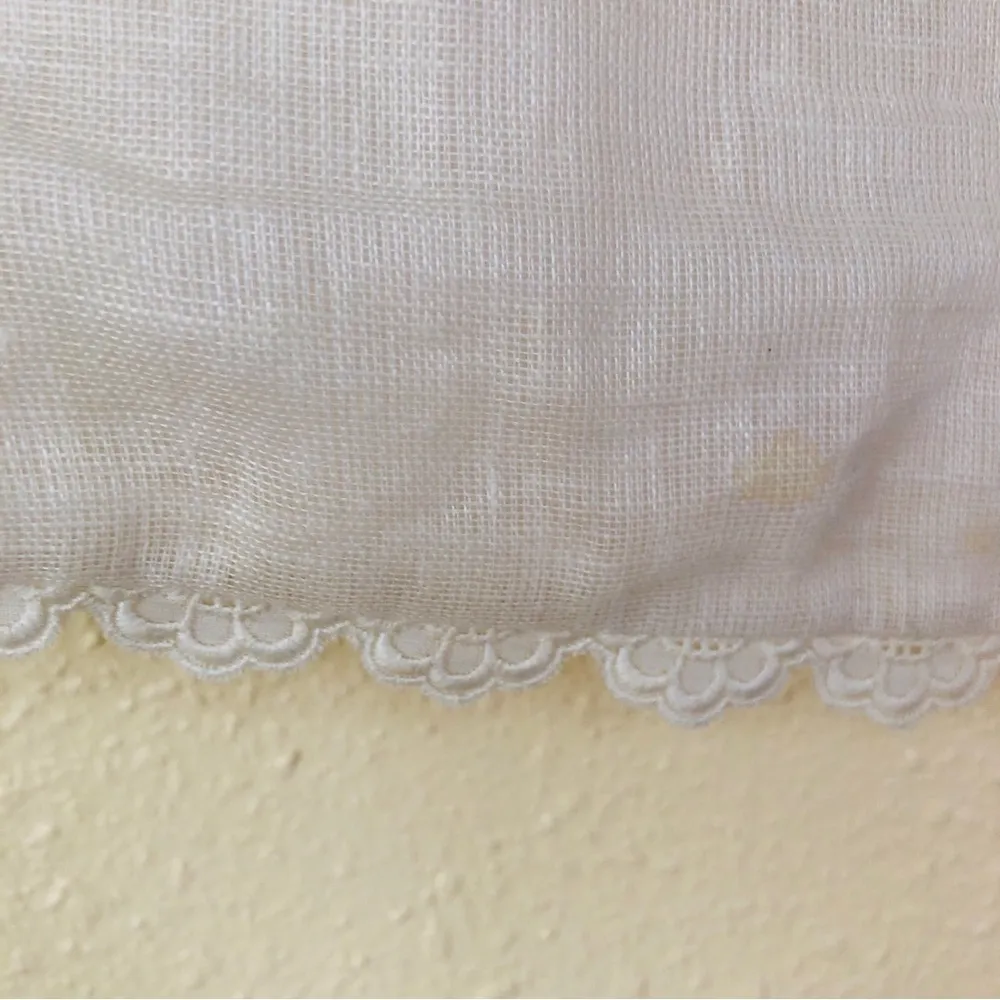 Tory Burch Linen Ivory Sleeveless Blouse 8 - Image 5