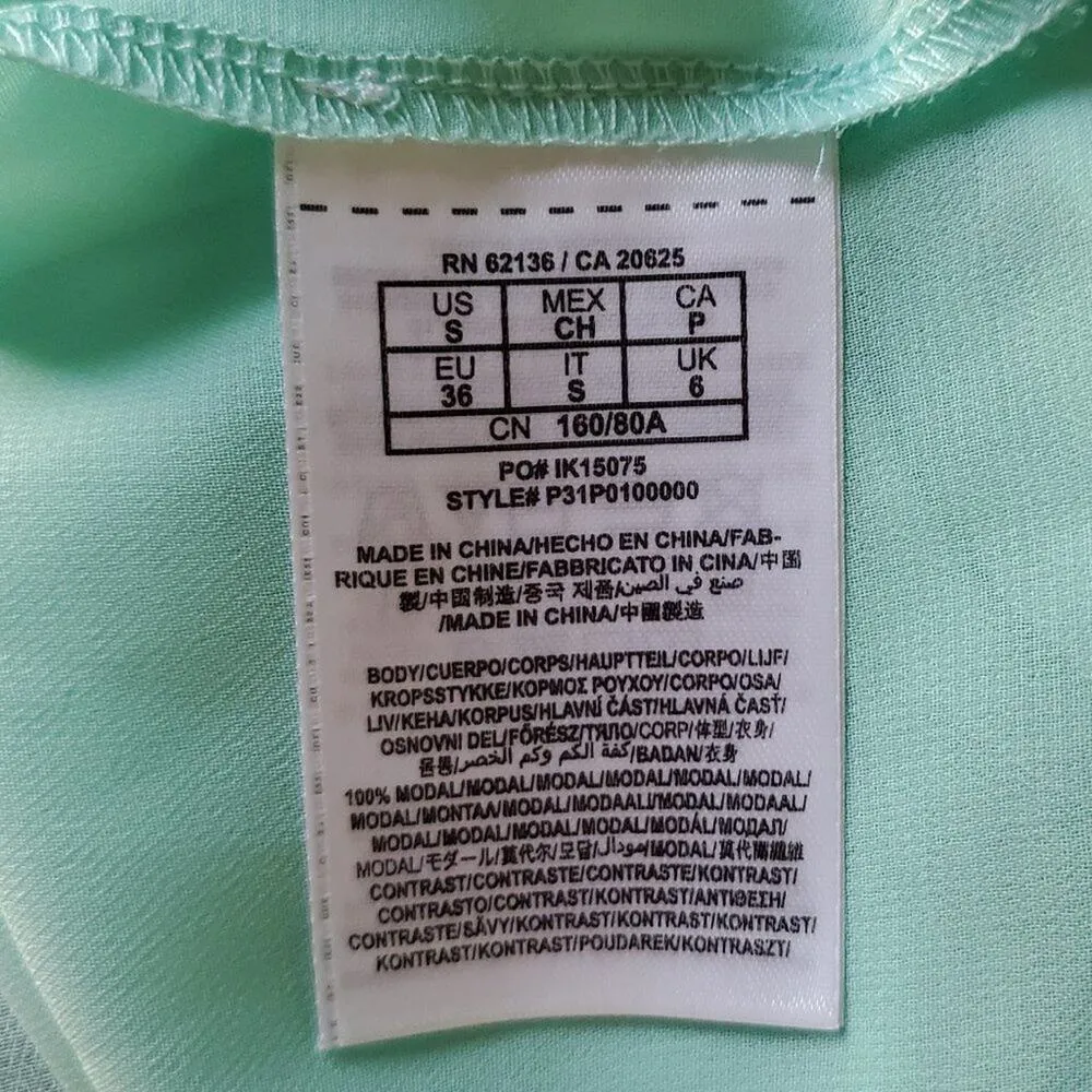 Guess by Marciano Sleeveless Flowy Green Top S Petite - Image 5