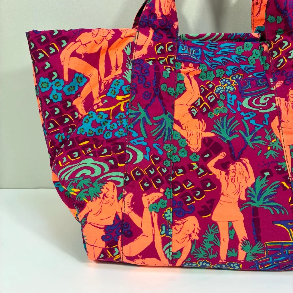 See By Chloe Laetizia Tote Bag Sunset Pink NWT Retro Cotton - Image 10