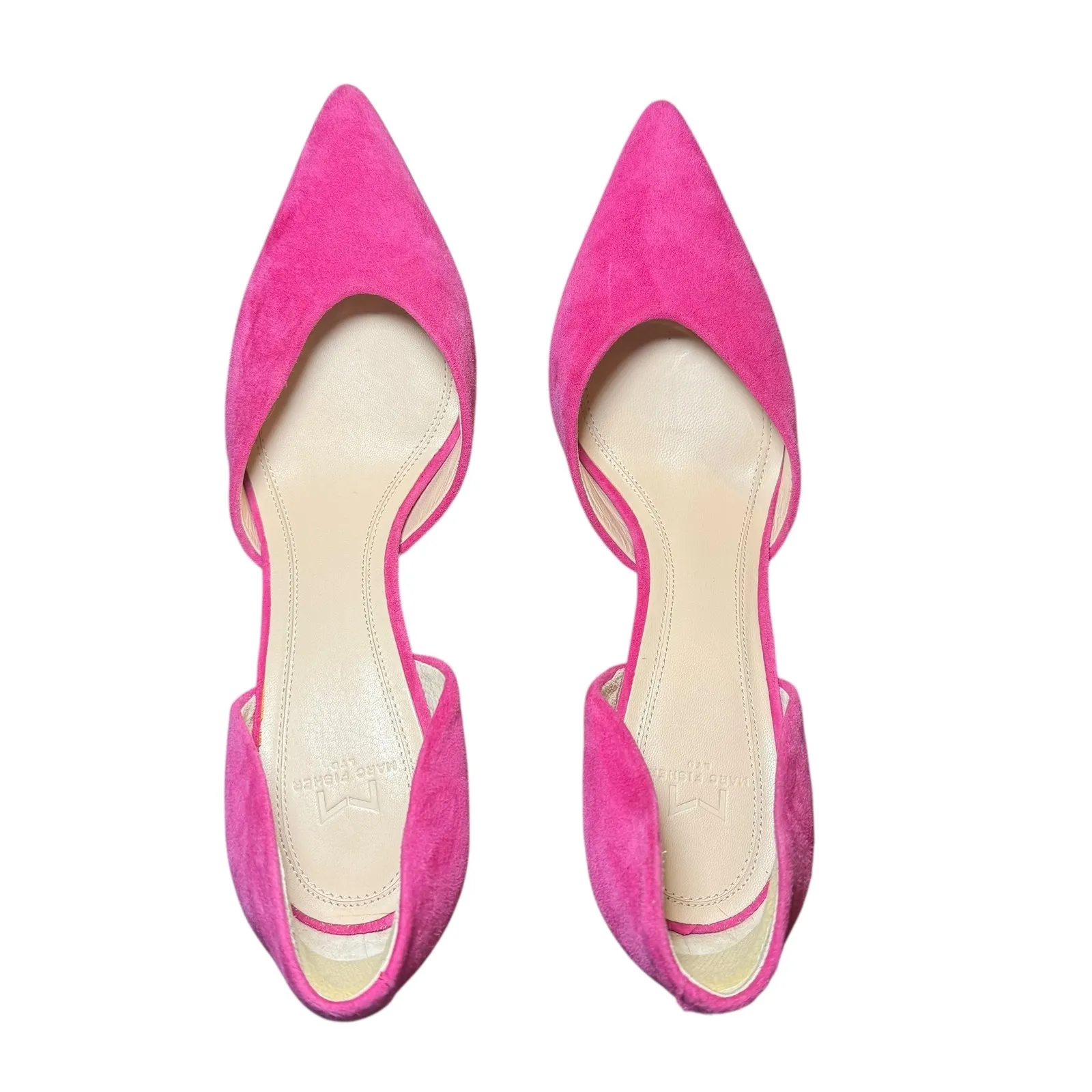 Marc Fisher LTD Pink Suede Pointed Toe DOrsay Heels Women Barbiecore Girly Sz 7M - Image 8