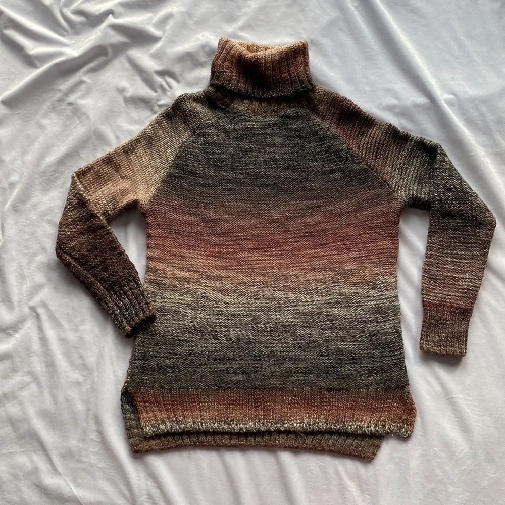 Prana Autum Rein Turtleneck Wool Blend Yoga Outdoor REI Sweater Tunic - Image 3