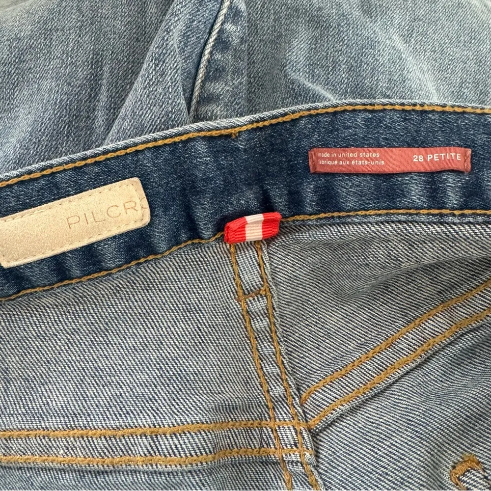 Anthropologie Pilcro The Selvedge Vintage Straight Denim Jeans Size 28 Petite - Image 7