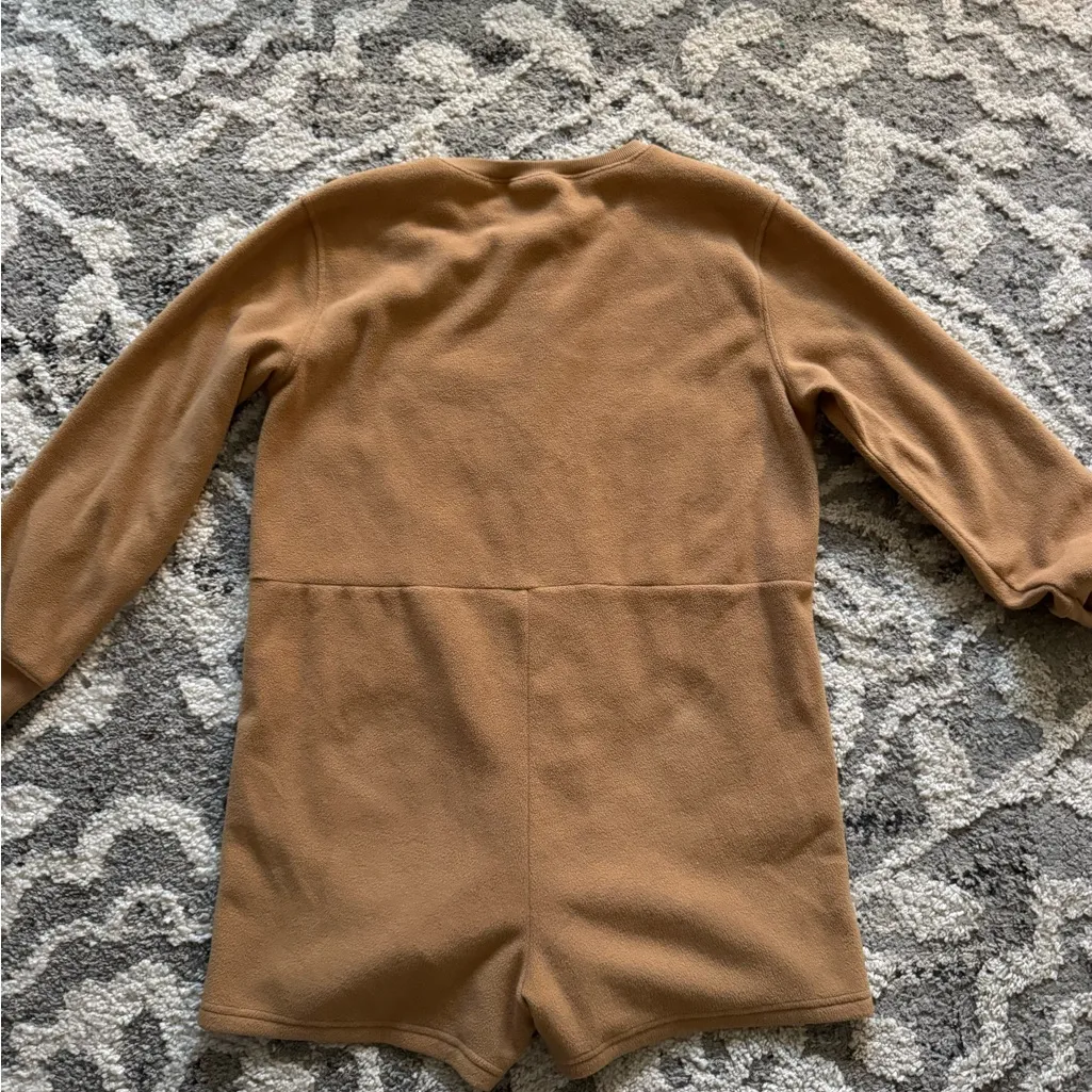 Old Navy  Fleece Henley Pajama Romper -- 3.5-inch inseam☁️ - Image 5