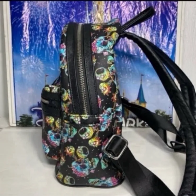 HEART LOGO Adult swim Rick and morty Loungefly mini backpack - Image 2