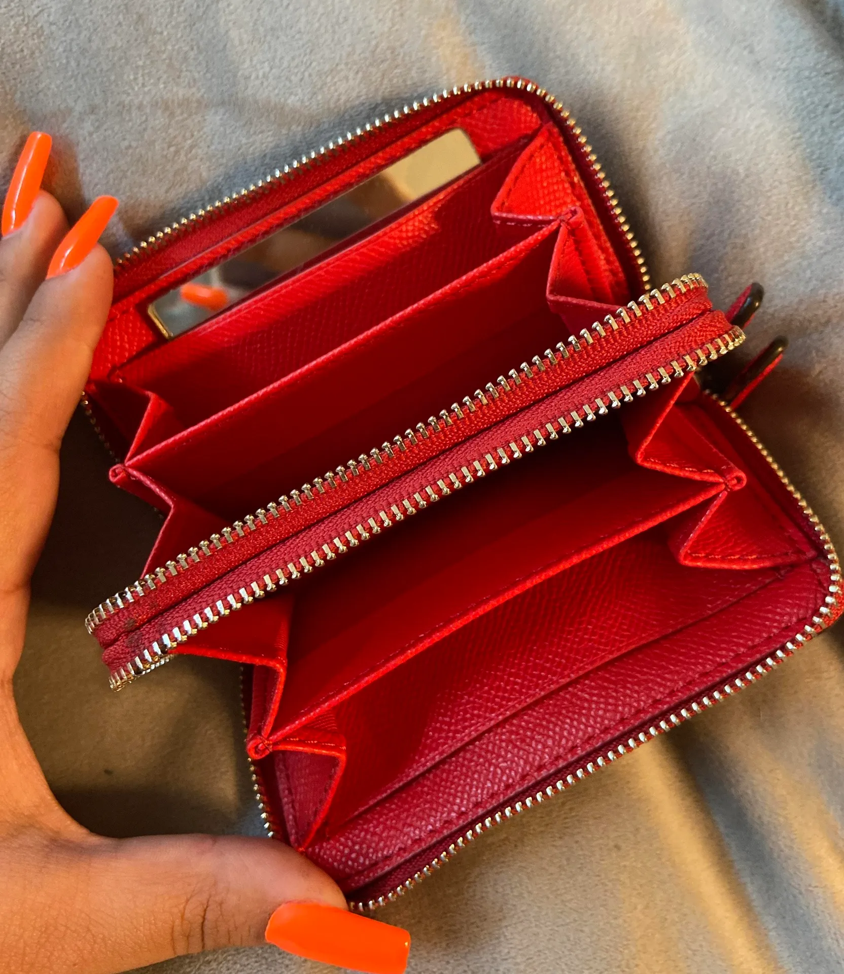 Coach Red Accordion Wallet - Image 4