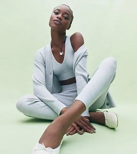 J.Crew Gray Ribbed Sweater Leggings - Image 8