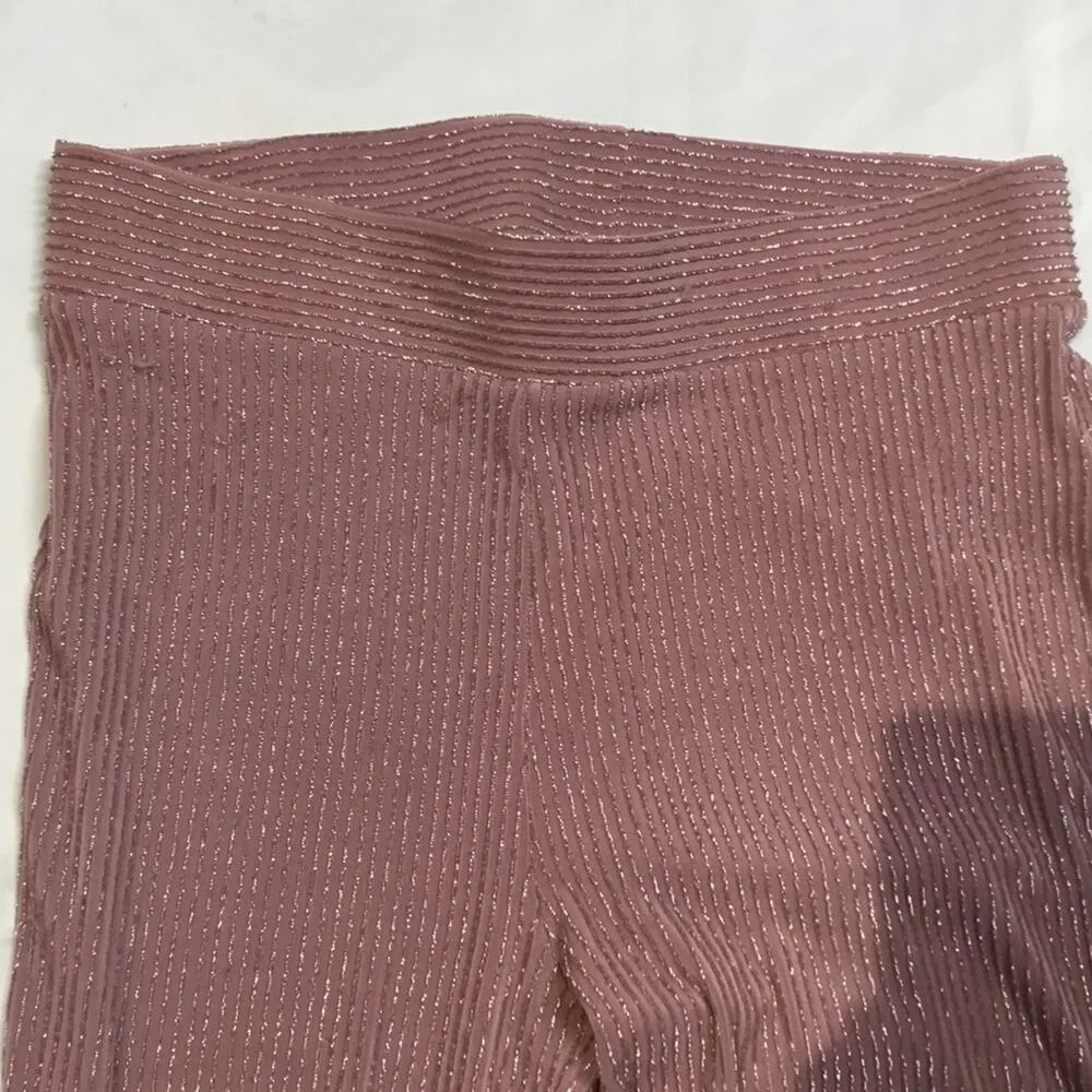 Women’s Leggings FOREVER 21 Metallic Ribbed Leggings - Image 6