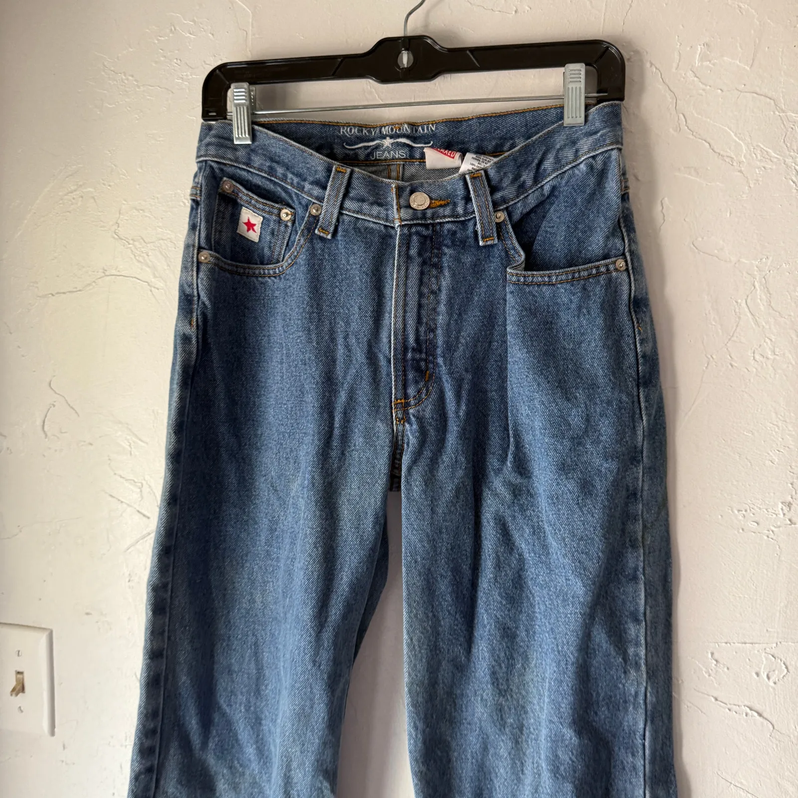 Vintage Rocky Mountain Jeans Co. Relaxed Fit 100% Cotton Blue Denim 9R USA‎ Size undefined - Image 2