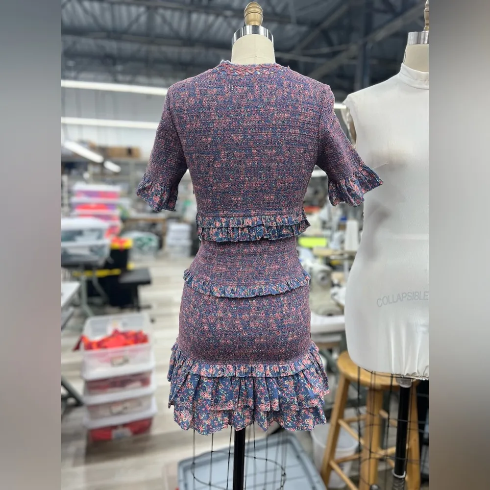 LoveShackFancy Aveline Floral Dress S - Image 5