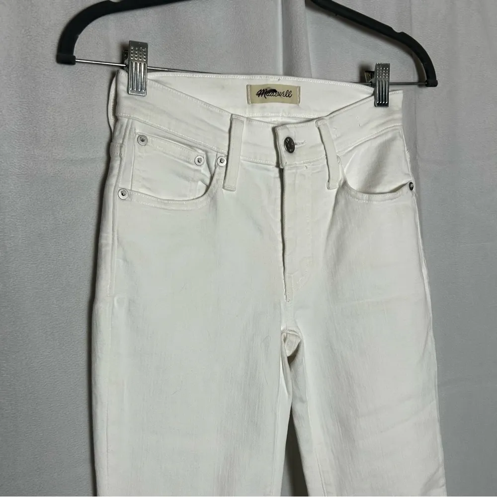 Madewell White Kick Out Crop Jeans Size 23 - Image 5