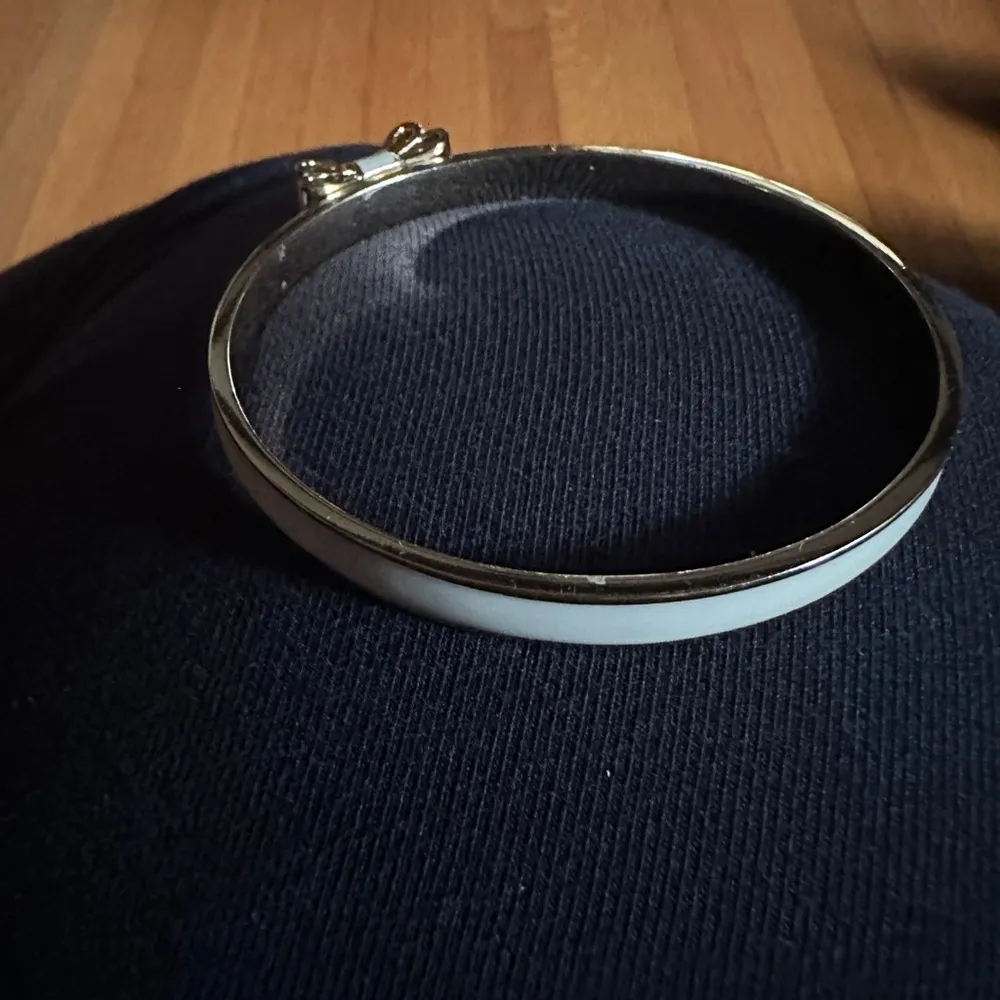 Kate Spade New York CREAM IVORY TAKE A BOW Gold CLASSIC Bangle Ribbon Bracelet - Image 4