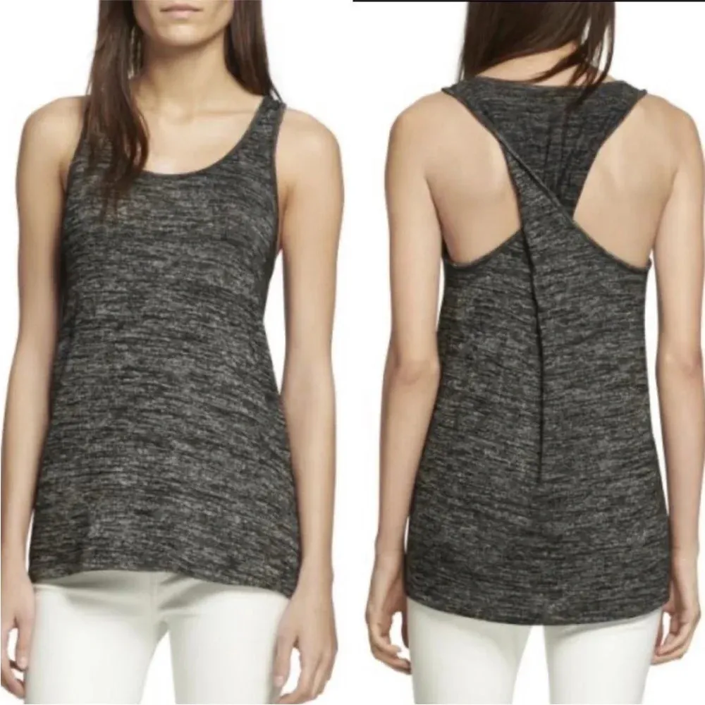 Rag & Bone space dye twist back tank top grey xs - Image 11