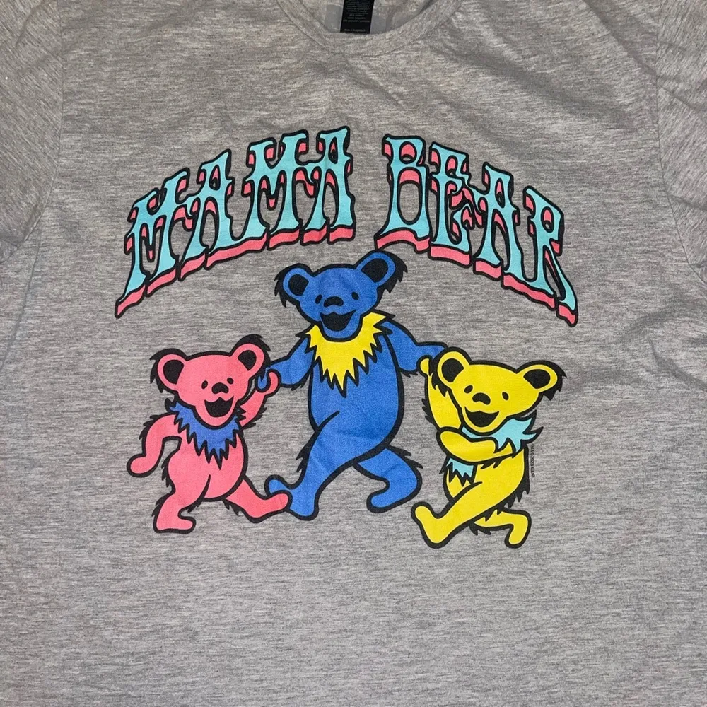 Grateful Dead Dancing Mama Bear With Cubs Ladies T-Shirt - Image 3