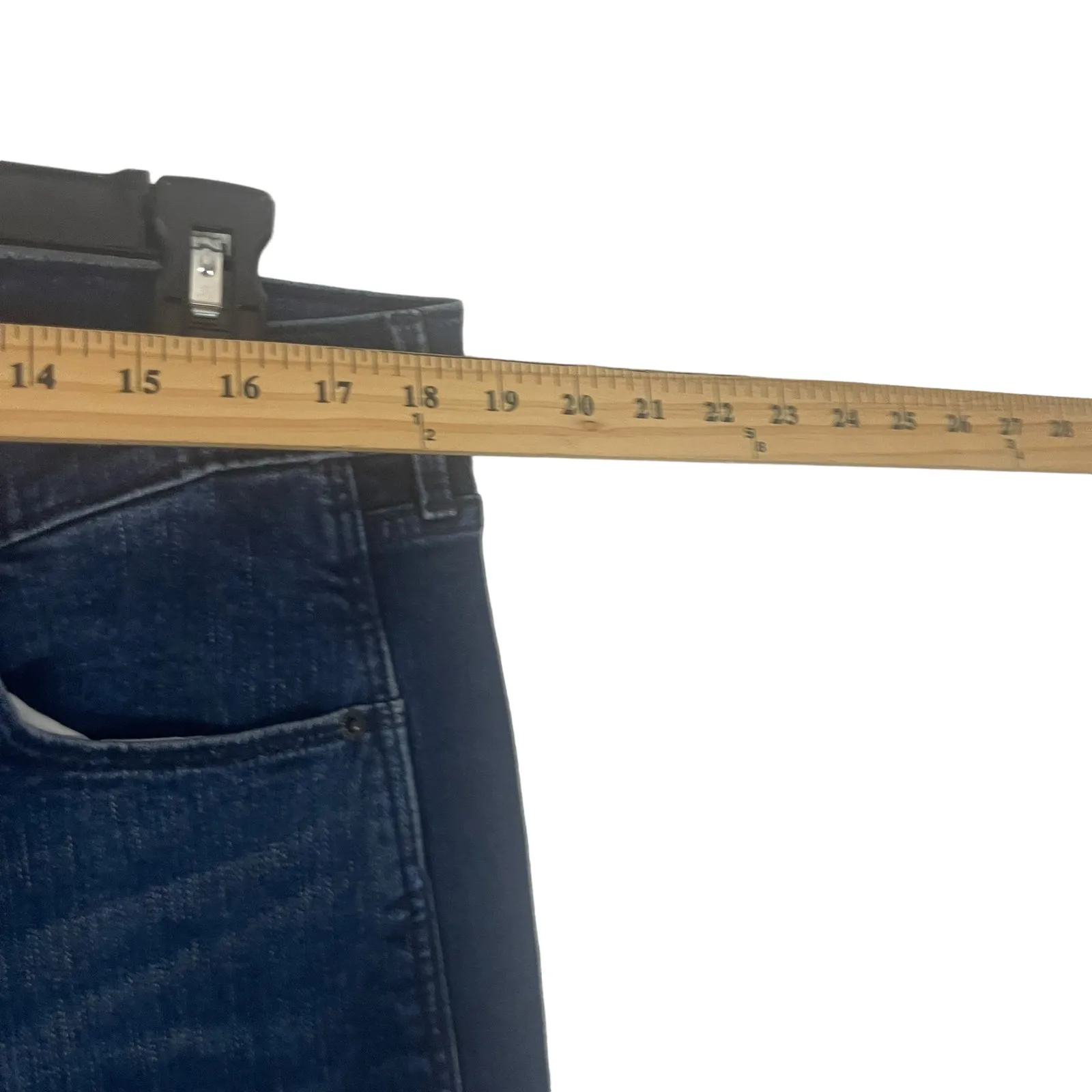 Old Navy Women's Plus Size 18 Tall Dark‎ Wash Flare High Rise Jeans - Image 8