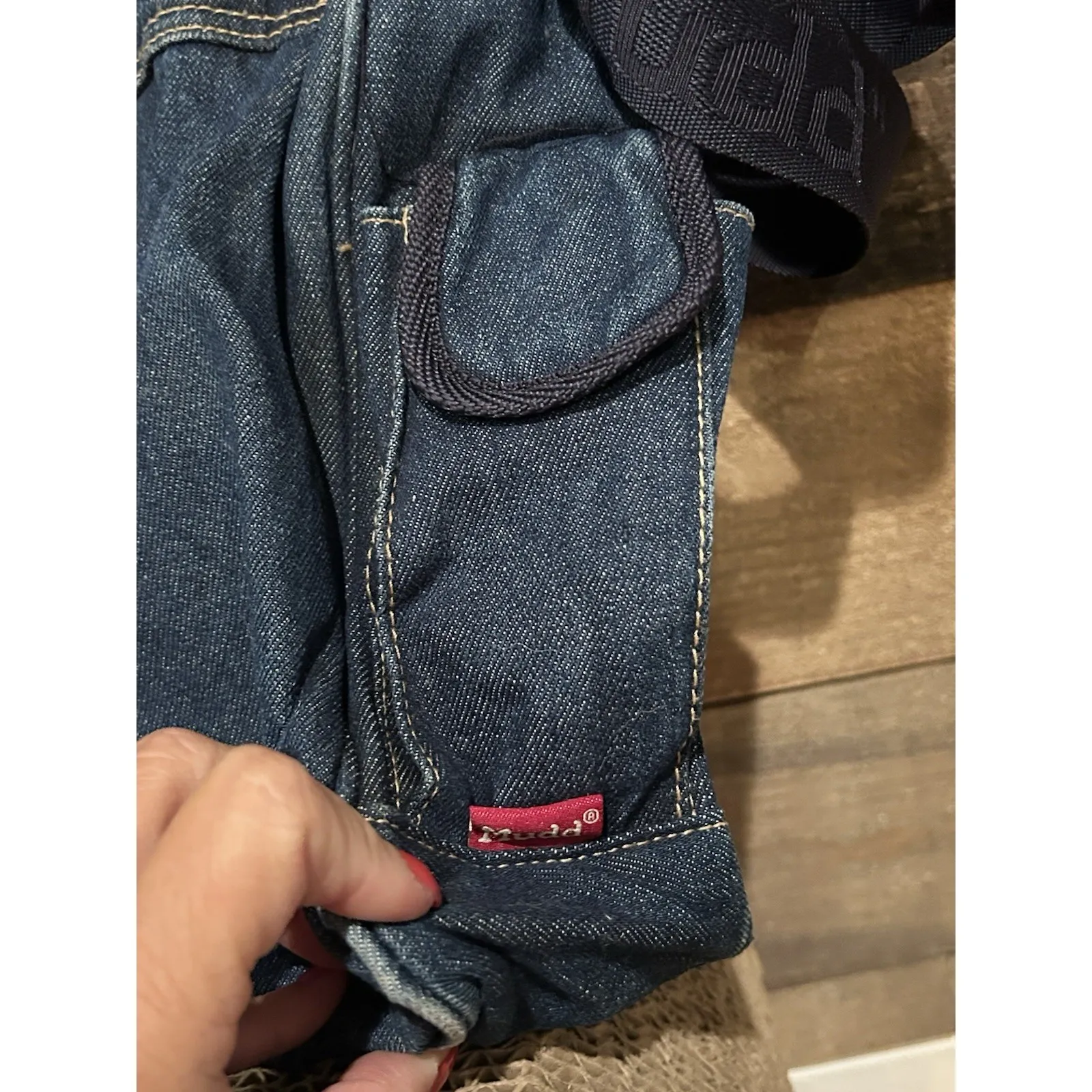 Vintage Y2K 2000's MUDD Crossbody Messenger Laptop Bag Denim 90s Iconic‎ Logo - Image 4