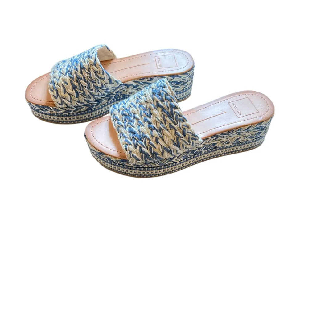 Dolce‎ Vita Pazli Blue Multi Woven women’s size 7 - Image 4