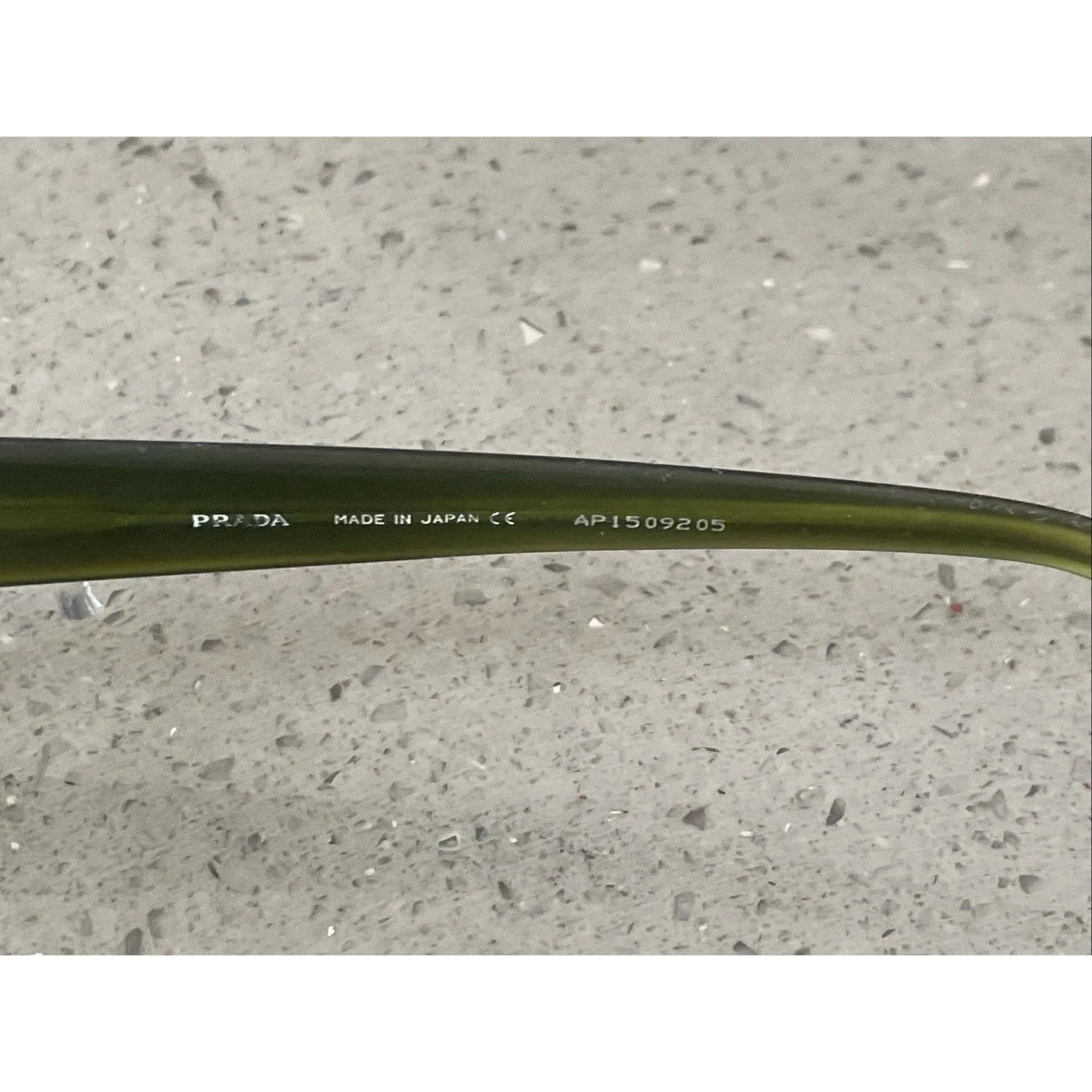 Prada Eyeglasses Frames Only VPR 05E 48-18-132 Brown Green Japan full rim - Image 3