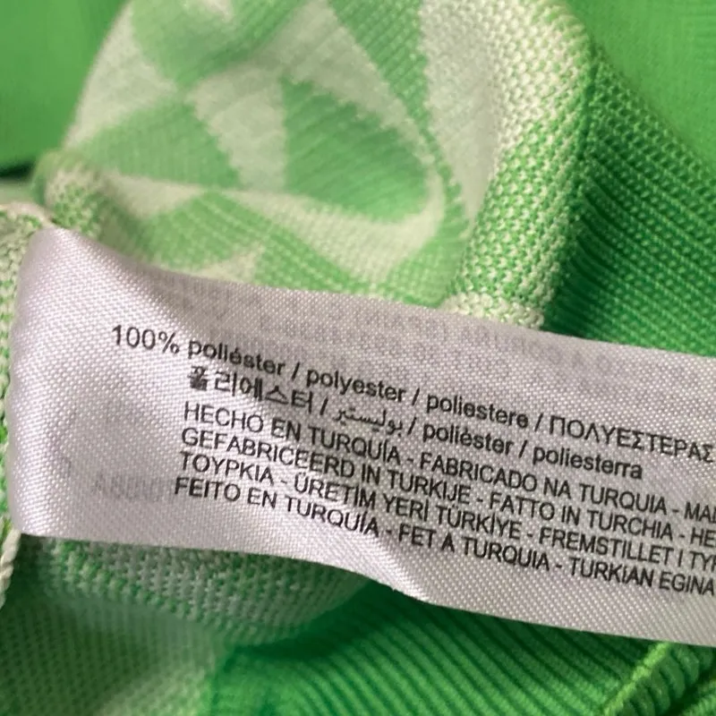 Zara Womens Green Diamond Checkered Sleeveless Knit Crop Sweater Vest Tank Top M - Image 4