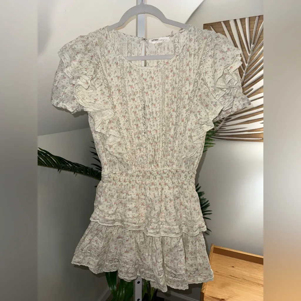 LoveShackFancy Natasha Dress in Sandy‎ Fields XS - Image 4