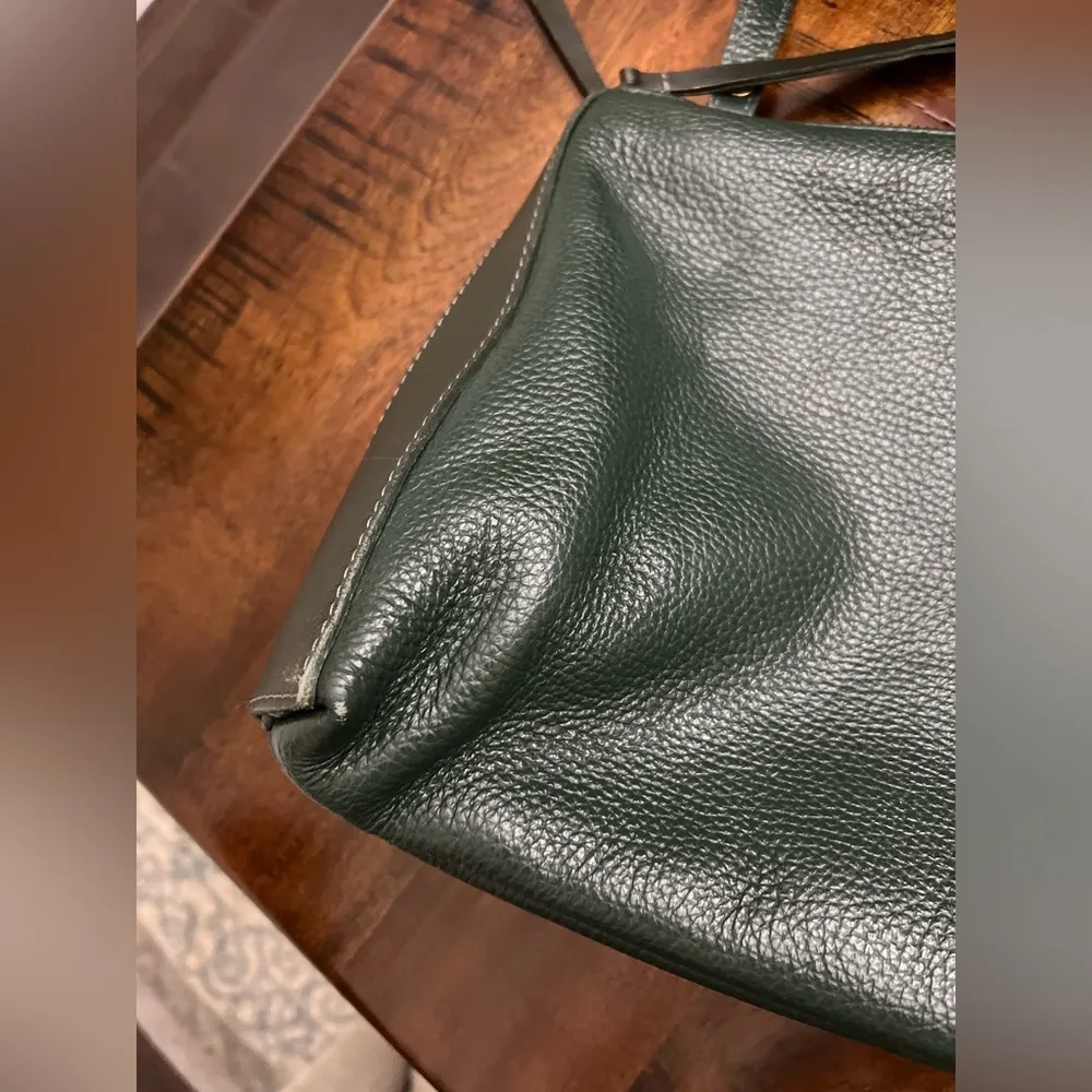 Rossi Firenze Genuine Leather Satchel – Made in Italy Green - Image 13