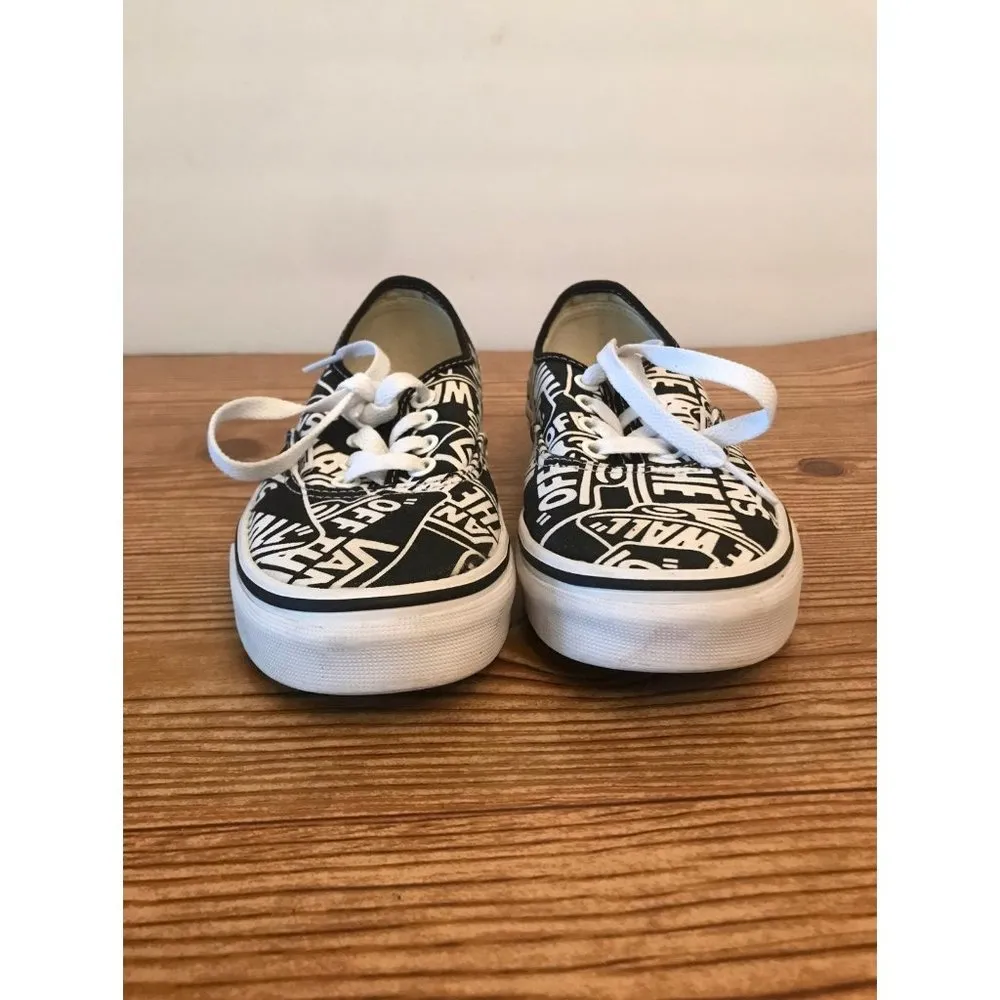Vans With off the wall print white and black shoes unisex - Image 9