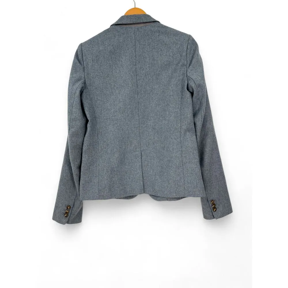 GAP 6 Tall Classic Basketweave  Textured Wool Blazer Academy Blazer Jacket Women - Image 7