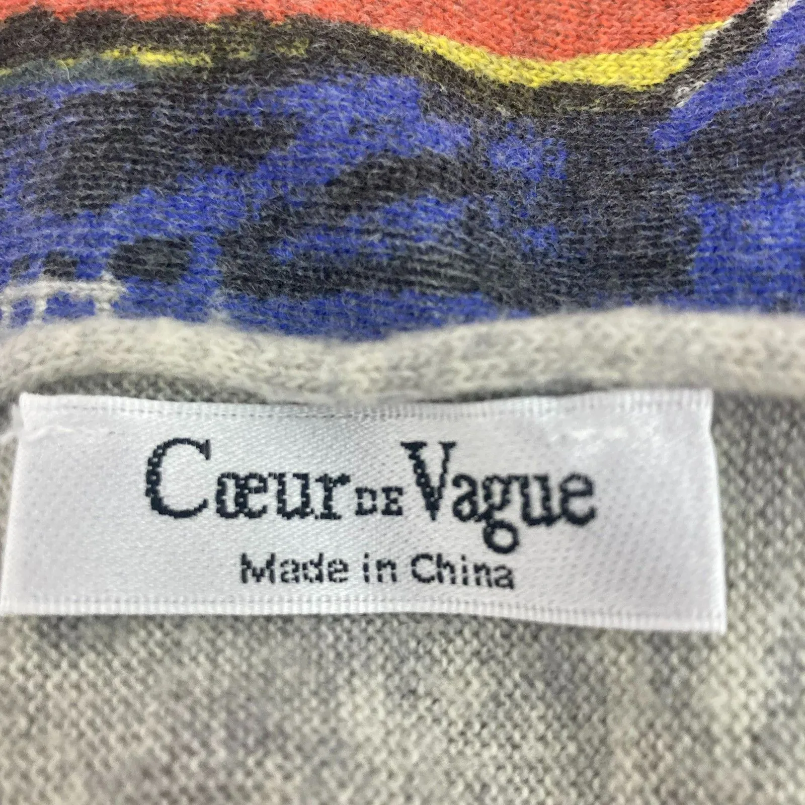 Coeur de Vague Wearable Art Graffiti Oversized Sweater Tunic OS Art To Wear Gray Size undefined - Image 15