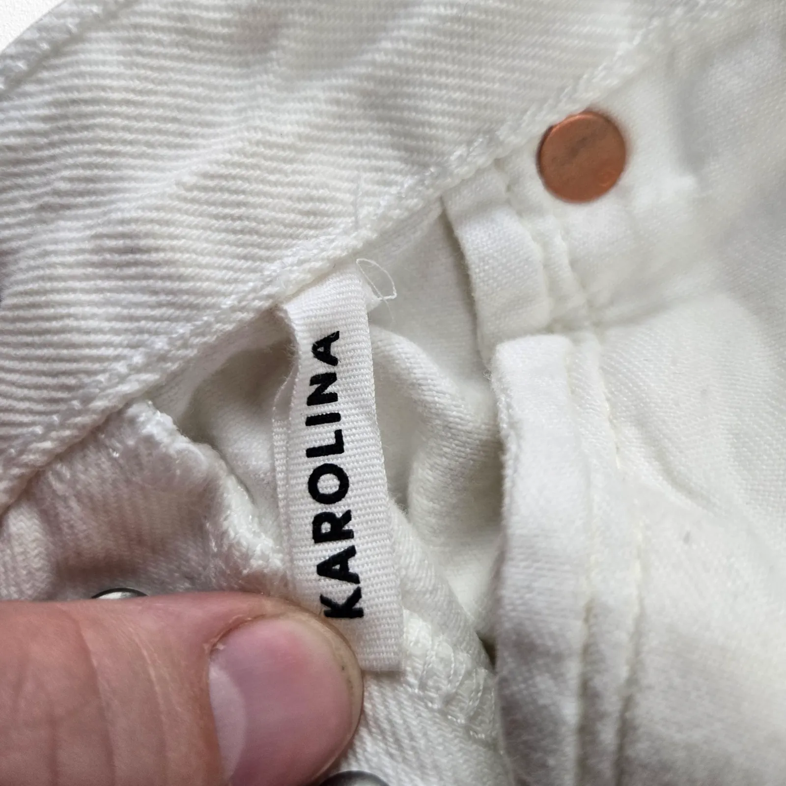 GRLFRND Karolina Distressed High Rise Straight Jeans You Know Im No Good Size 24 - Image 8