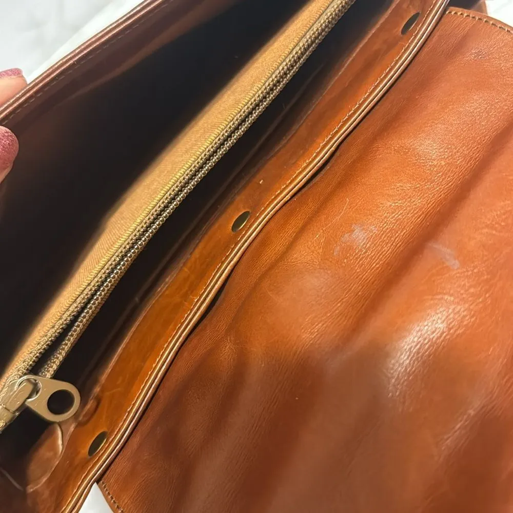 Justin boots leather patchwork brown shoulder crossybody purse rodeo western - Image 13