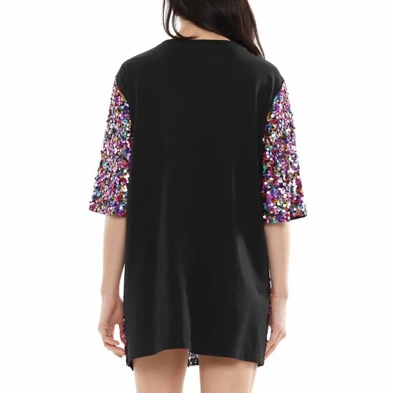 Why Dress Women's Sequin It's My Birthday Top One Size Purple Size undefined - Image 2