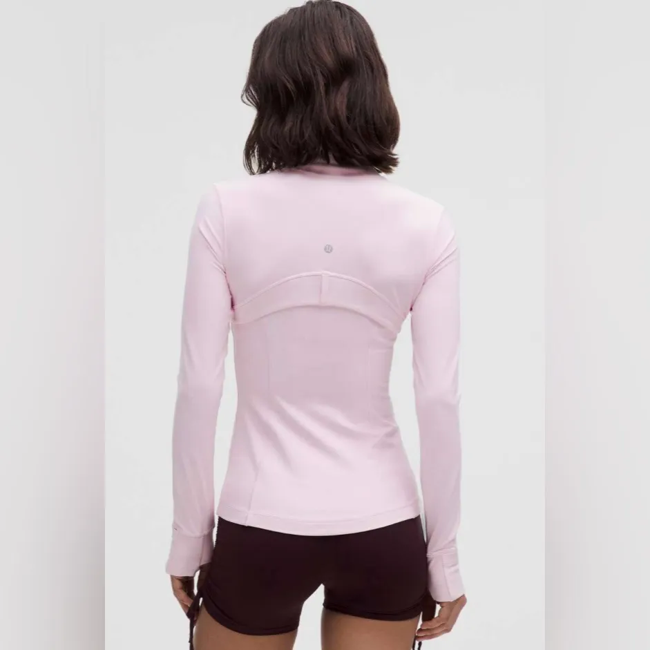 Lululemon NWT Define Nulu Full Zip Jacket Pink Organza Color Size 12 - Image 4