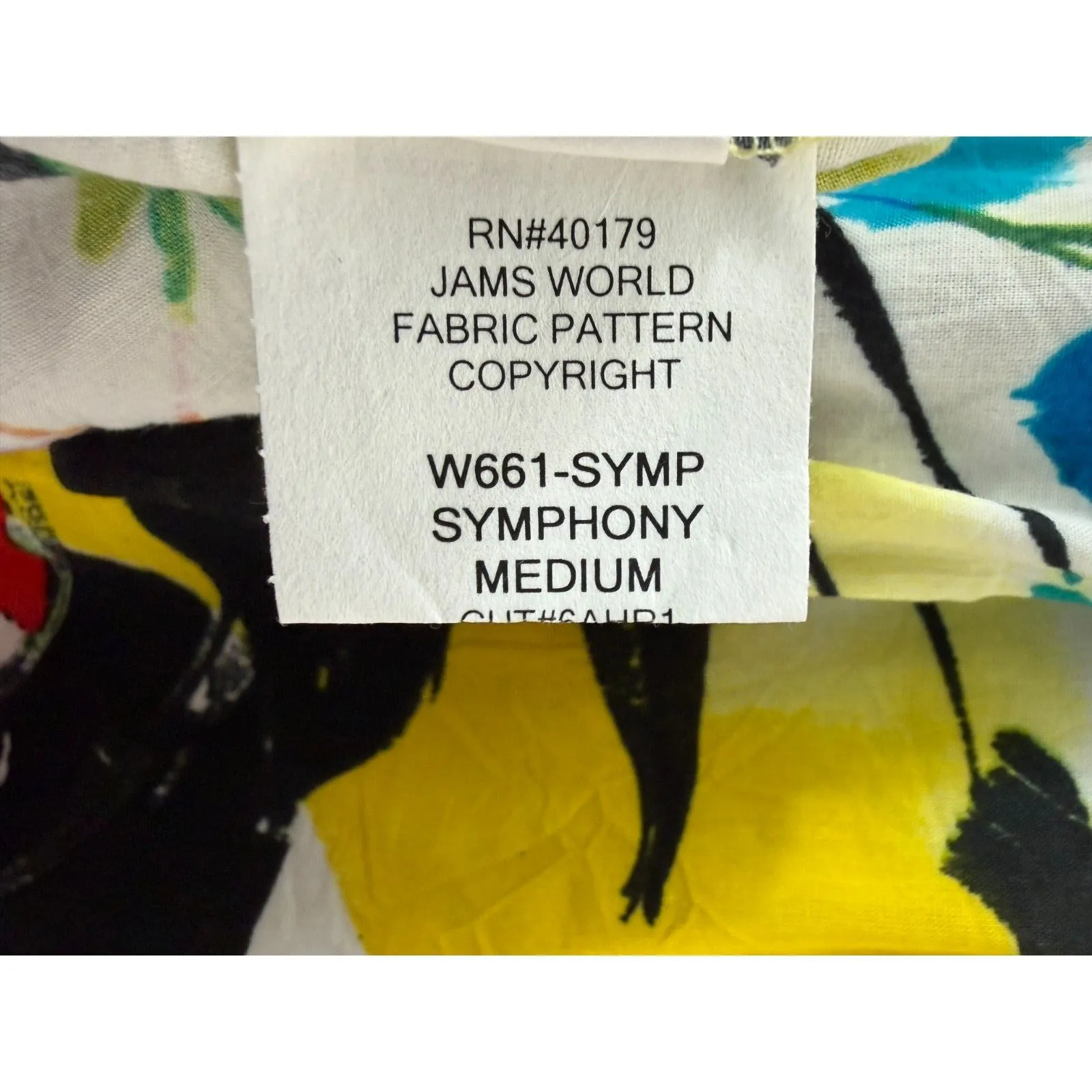 Jams World Rainbow of Colors Symphony Daydreamer Blouse W661 Size Medium - Image 6